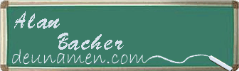 Alan Bacher Visitenkarte